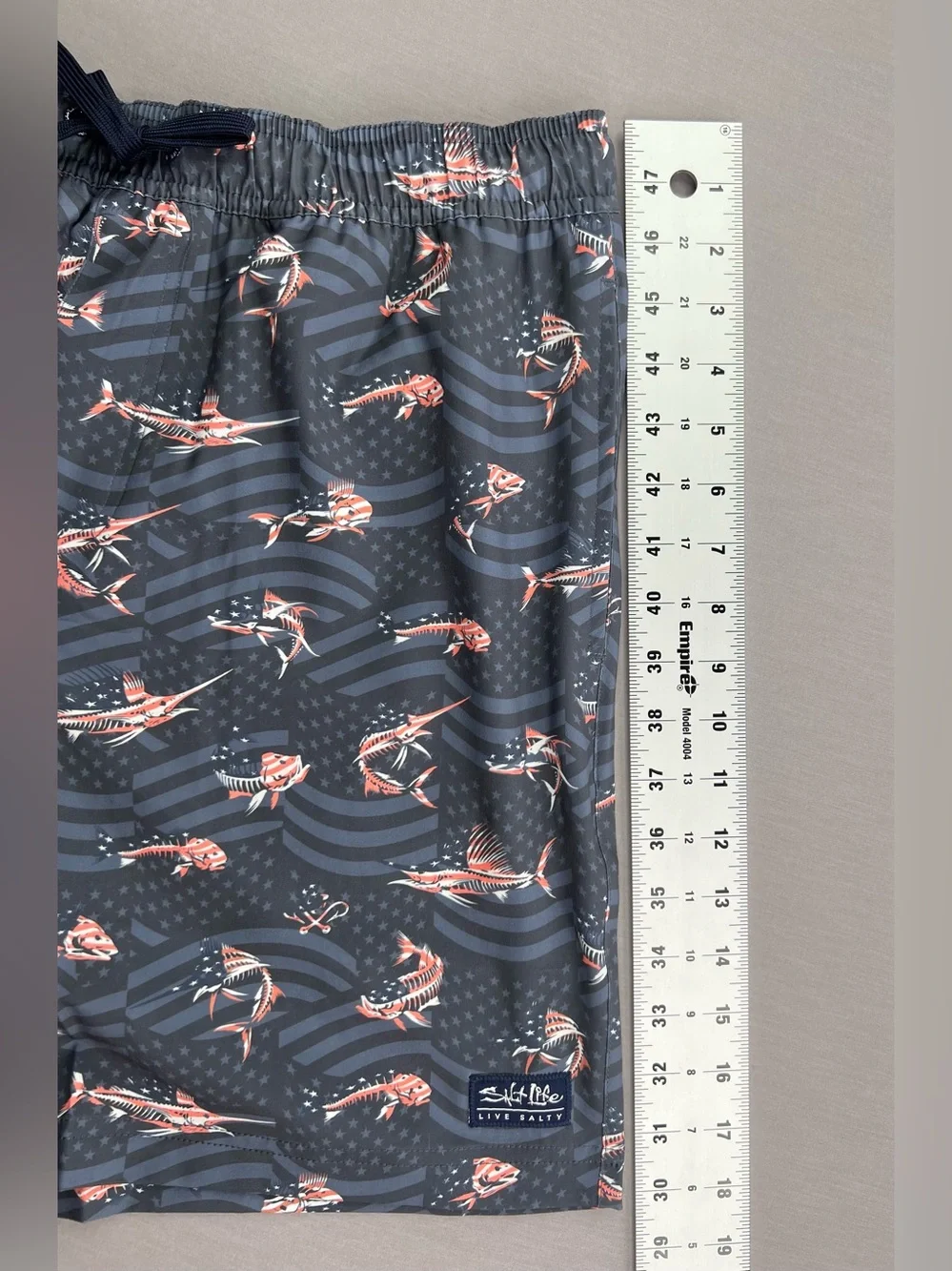 SALT LIFE MENS SLX PERFORMANCE LINED SWIM TRUNKS 4 WAY STRETCH